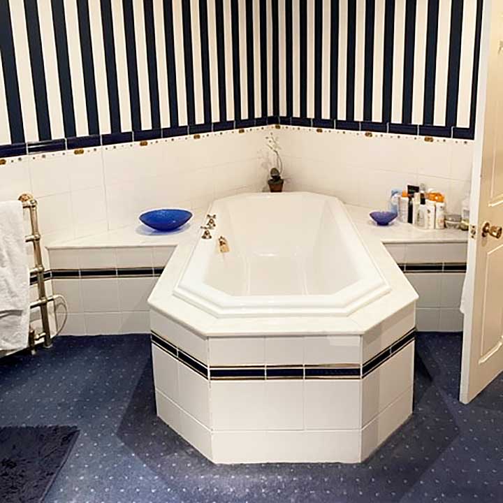 An image showing an old bathroom in Giggleswick, Settle, before undergoing a complete redesign and refit by Jane Morgan Bathrooms.